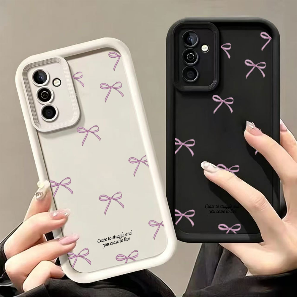 Samsung Galaxy S25 - Pink Bow Print Soft TPU Phone