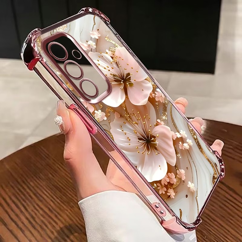 Electroplated Flower Clear Pho - Samsung Galaxy S25 ulasan dan harga