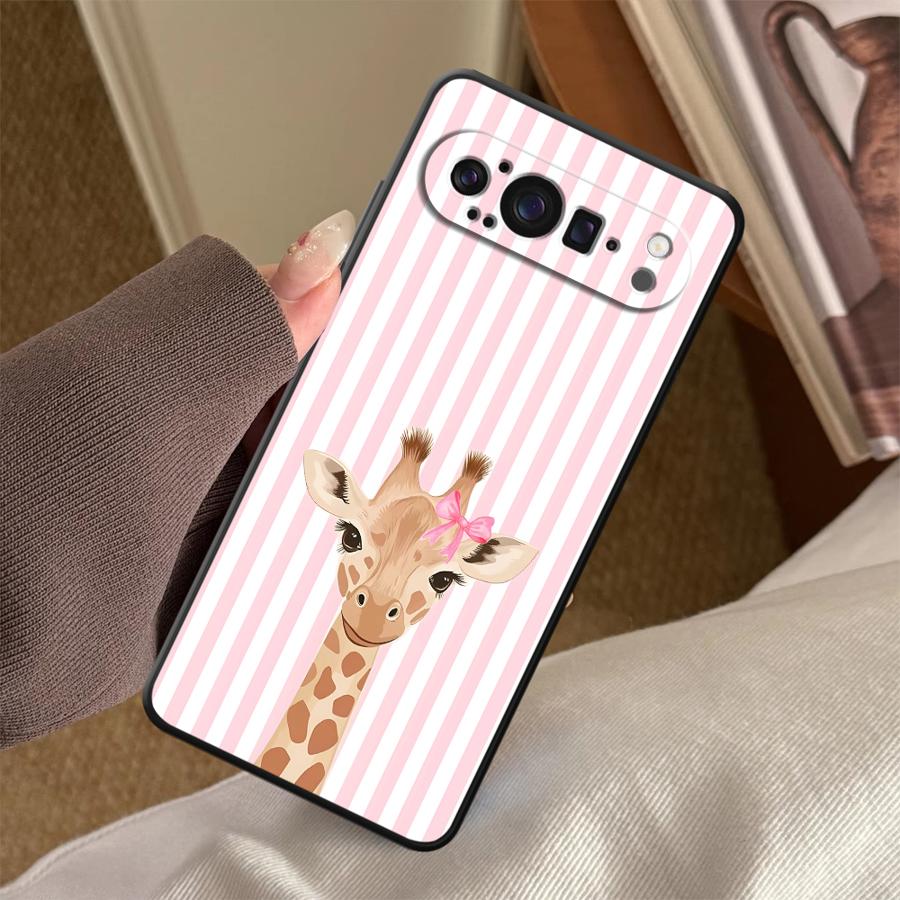 Cartoon Giraffe Funda Phone Co - Google Pixel 8A ulasan dan harga