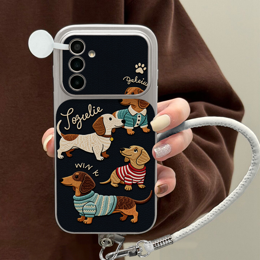 Cartoon Dachshund Phone Case F - Camera Lens Protector ulasan dan harga