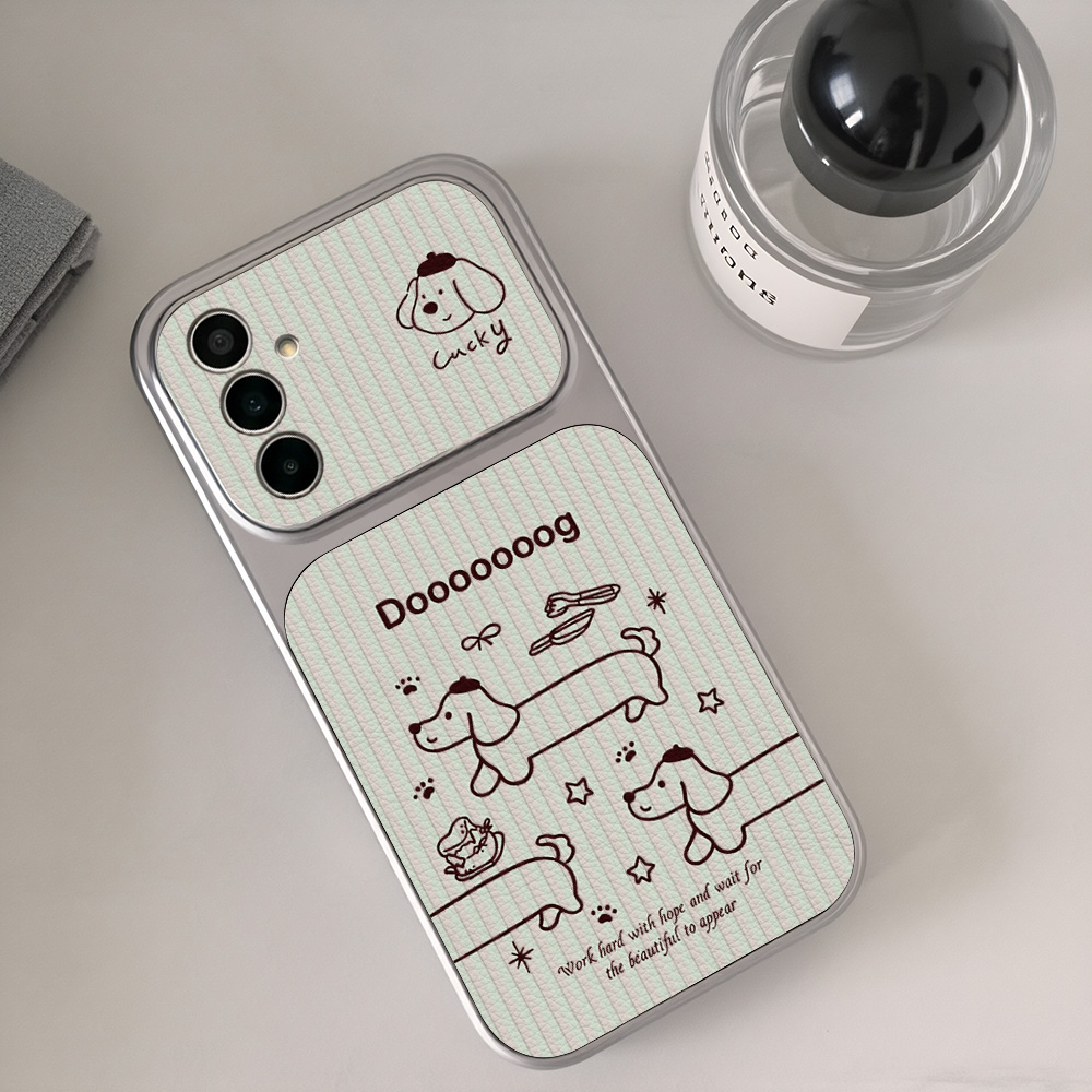 Cartoon Dachshund Phone Case F - Camera Lens Protector ulasan dan harga