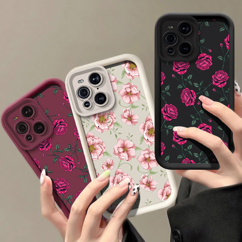 Silicone Flower Phone Case For - Oppo Find X8 ulasan dan harga