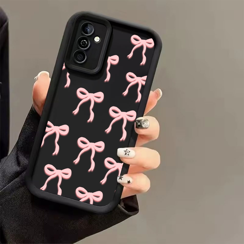 Pink Bow Print Soft TPU Phone  - Samsung Galaxy S25 ulasan dan harga