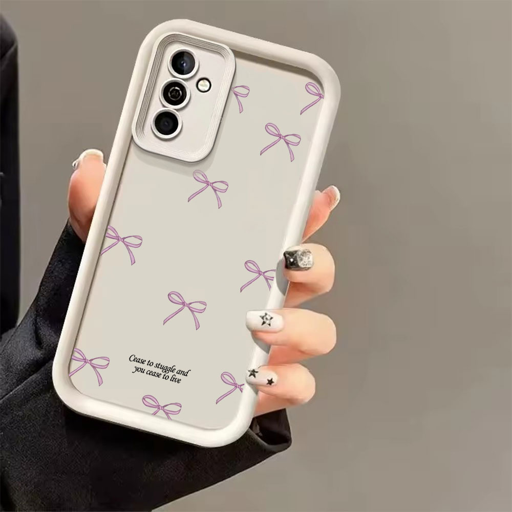 Pink Bow Print Soft TPU Phone  - Samsung Galaxy S25 ulasan dan harga