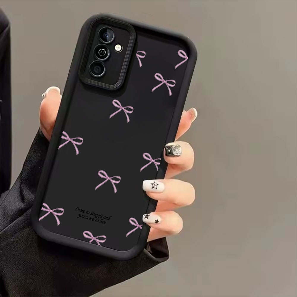 Pink Bow Print Soft TPU Phone  - Samsung Galaxy S25 ulasan dan harga