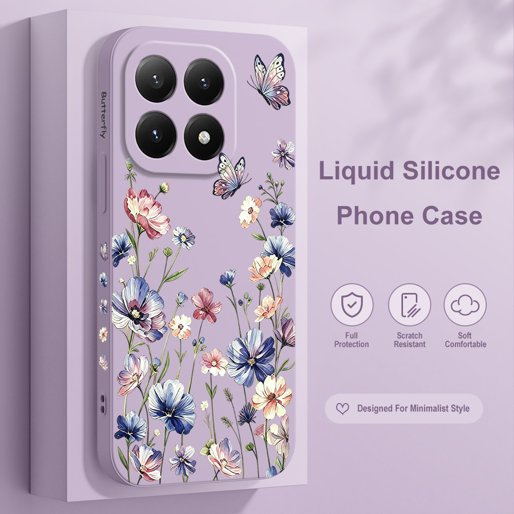 Butterfly Hush Phone Case For  - Xiaomi Poco X6 ulasan dan harga