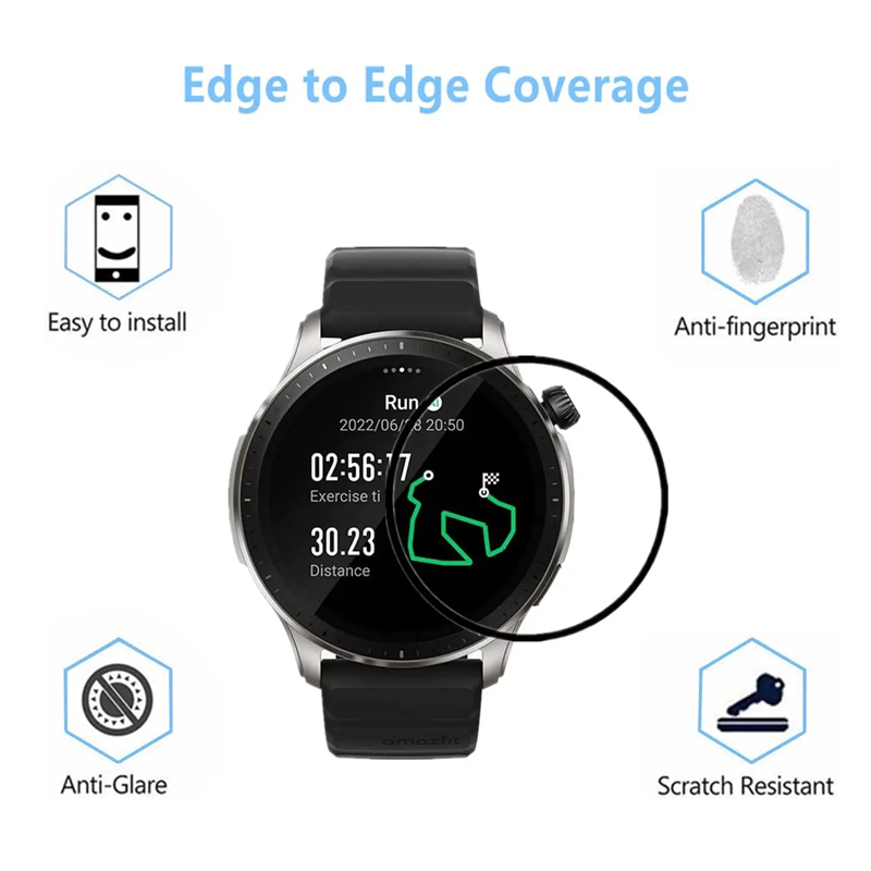 For Amazfit GTR 4 Screen Prote - Smartwatch Screen Film ulasan dan harga