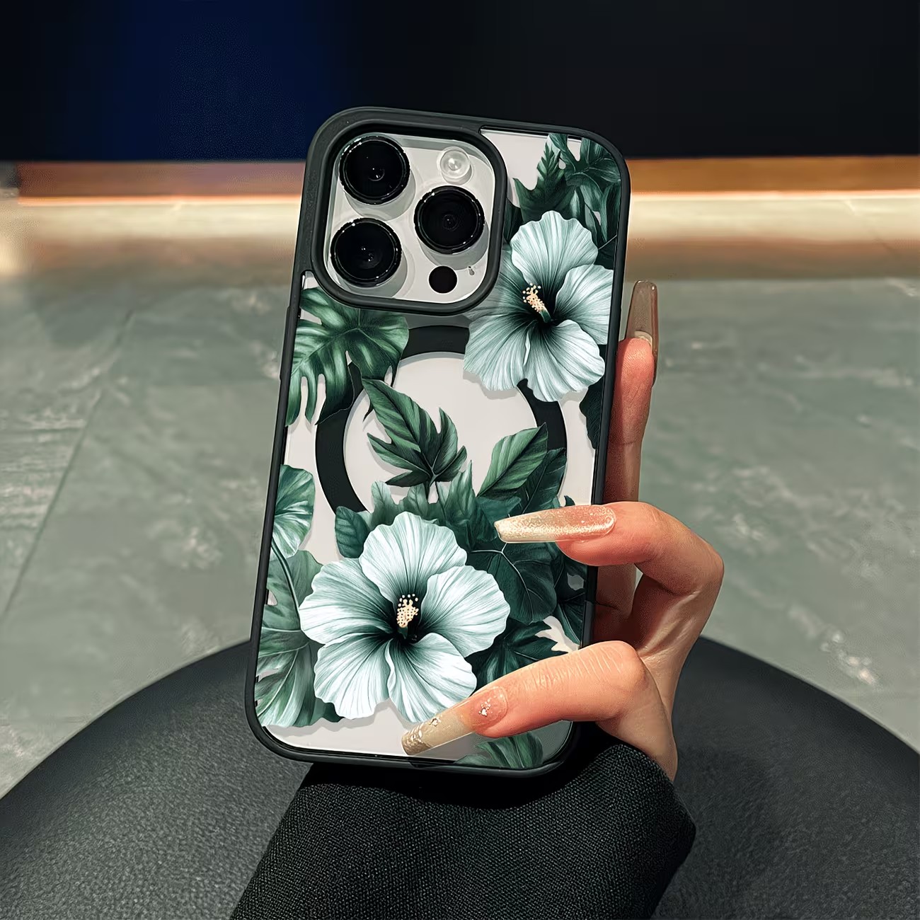 Green Floral Print Phone Case  - Apple Iphone 16 ulasan dan harga
