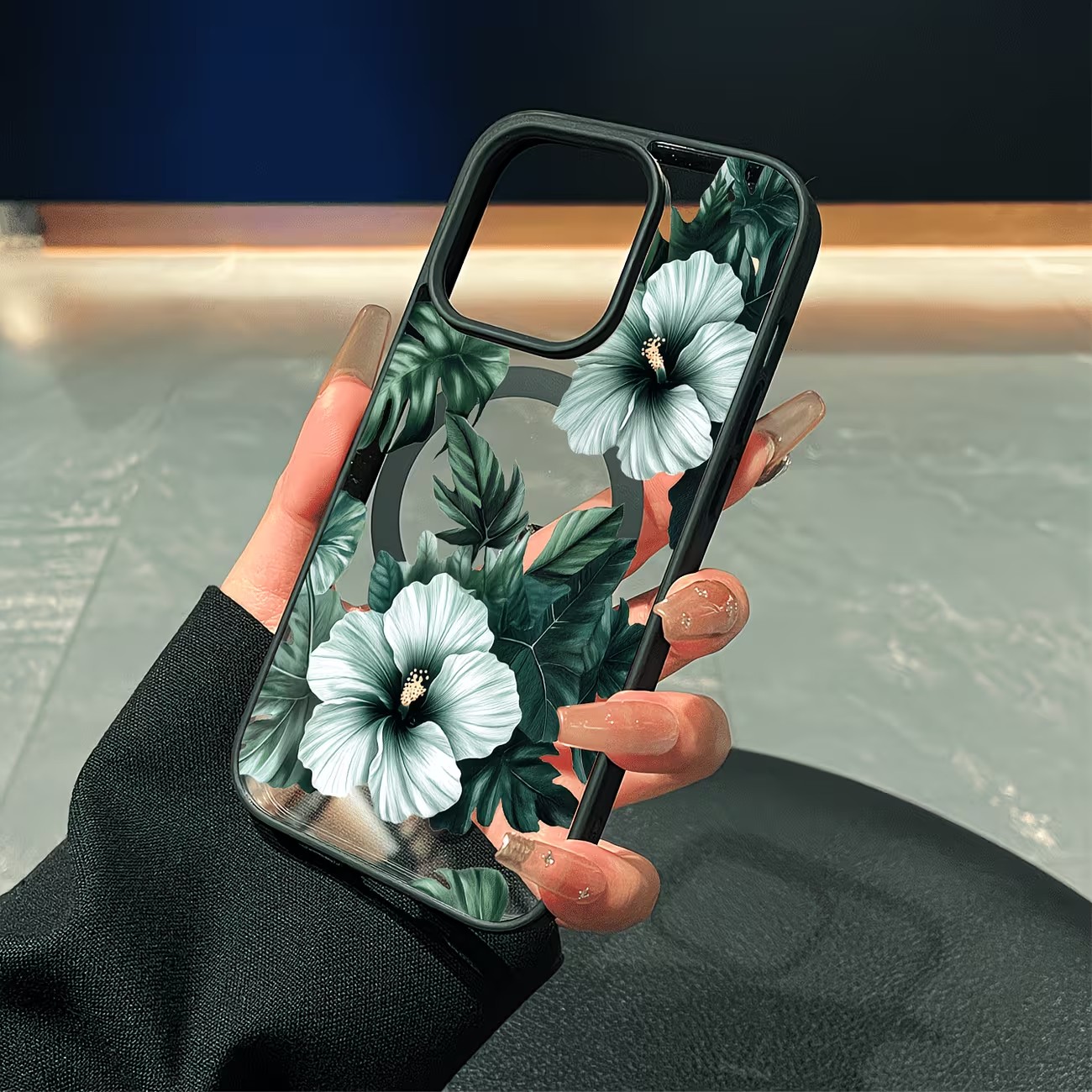 Green Floral Print Phone Case  - Apple Iphone 16 ulasan dan harga